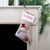 19" Beige and Red Burlap "Merry Christmas" Snowman Christmas Stocking - IMAGE 2