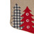 19" Beige and Red Burlap "Happy Holidays" Forest Trees Christmas Stocking - IMAGE 3