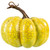 Crackle Finish Fall Harvest Pumpkin Decorations - 5" - Green and Gold - Set of 2 - IMAGE 4