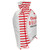 Striped Christmas Delivery Tied Gift Sack - 27.25" - White and Red - IMAGE 5