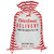 Striped Christmas Delivery Tied Gift Sack - 27.25" - White and Red - IMAGE 6