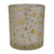 3" Matte Silver and Gold Stars and Snowflakes Flameless Glass Candle Holder - IMAGE 1