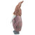 Tall Christmas Gnome Figure with Plaid Overalls Sequin Hat - 30" - Pink and Gray - IMAGE 3