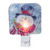 Happy Snowman Glass Christmas Night Light - 4" - IMAGE 1