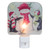 Snowman and Penguins Glass Christmas Night Light - 4" - IMAGE 1
