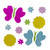 14-Piece Butterflies and Flowers Spring Gel Window Clings - IMAGE 1