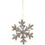 Wooden Snowflake Christmas Ornament - 10" - Silver and Gold - IMAGE 3