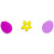 21-Piece Pink and Green Happy Easter Spring Gel Window Clings - IMAGE 5