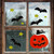 18-Piece Jack-O-Lantern and Bat Halloween Gel Window Clings - IMAGE 2