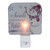 4" White All Hearts Come Home for Christmas Glass Night Light - IMAGE 1