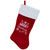 20" Red and White "Merry Christmas" Velour Stocking - IMAGE 1