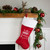 20" Red and White "Merry Christmas" Velour Stocking - IMAGE 2