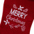 20" Red and White "Merry Christmas" Velour Stocking - IMAGE 5