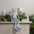 Girl Fox Sitting Christmas Figure with Dangling Legs - 22" - Gray and White - IMAGE 2