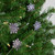5' x 2" Purple Snowflake Christmas Garland with Silver Beads, Unlit - IMAGE 2