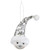 Snowman Head with Sequin Santa Hat Christmas Ornament - 6" - IMAGE 4