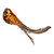 4.5" Right Facing Orange Sequined Bird Christmas Ornament - IMAGE 4