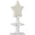 Wooden Snowflake Cutout Christmas Tree with Star Decoration - 16" - White - IMAGE 5