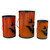 3 Piece Black and Orange Metal Pumpkin Lantern Set Halloween Decoration - IMAGE 2