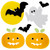 Ghost, Bat and Jack O' Lantern Halloween Gel Window Clings - 11pc - IMAGE 2