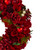 Red and Green Velvet Floral With Berries Christmas Wreath,12-Inch - IMAGE 4