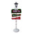 49.75-Inch Solar-Powered North Pole Light Up Lantern Post Christmas Sign - IMAGE 1