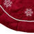 Snowflakes Christmas Tree Skirt - 24" - Red and Gold - IMAGE 3