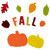 12-Piece Fall Leaves and Pumpkins Thanksgiving Gel Window Clings - IMAGE 6