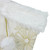 20" Cream with Gold Snowflakes Christmas Stocking with Faux Fur Cuff - IMAGE 3
