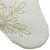 20" Cream with Gold Snowflakes Christmas Stocking with Faux Fur Cuff - IMAGE 4
