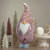 Plaid Christmas Gnome with Sequin Hat - 24" - Pink and Gray - IMAGE 2