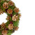 12" Green, Gold, and Red Glitter Pinecones Christmas Wreath - IMAGE 3