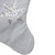 20" White Christmas Stocking with Silver Sequin Snowflake - IMAGE 3