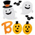 Jack O' Lantern and Ghost "Boo" Halloween Gel Window Clings - 9pc - IMAGE 2