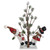 LED Lighted Snowmen Friends with Pine Tree Christmas Decoration - 34" - IMAGE 3