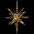 12" LED Lighted Gold Glittered Geometric Star Christmas Decoration, Warm White Lights - IMAGE 3