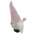 14" Pink LED Lighted Rattan Round Christmas Gnome Figure - IMAGE 2