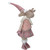 26" Pink and Beige Standing Girl Moose Christmas Tabletop Figurine - IMAGE 4