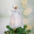 10" Lighted White Winged Angel Christmas Tree Topper - Clear lights - IMAGE 2