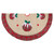 36" Burlap Plaid Tree Skirt with Christmas Puddings - IMAGE 3