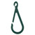Outdoor Christmas Ornament Hanger Hooks - 1.75" - Forest Green - Club Pack of 48 - IMAGE 2