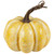 Glittered Crackle Finished Fall Harvest Pumpkins - 4" - Yellow - Set of 3 - IMAGE 5
