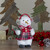 Plush Girl Snowman with Ear Muffs Christmas Figure - 9.5" - IMAGE 2