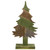 Textured Wooden Christmas Tree - 20.5" - Green and Brown - IMAGE 1