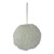 Faux Fur Christmas Ball Ornament - 4" - White - IMAGE 2
