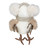 5" White and Gold Winter Bird in Earmuffs Christmas Figure - IMAGE 5