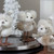 5" White and Gold Winter Bird in Earmuffs Christmas Figure - IMAGE 2