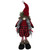 17" Red and Black Buffalo Plaid Girl Gnome Christmas Figure - IMAGE 1