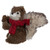 Standing Squirrel with Pinecone and Scarf Christmas Figurine - 6" - IMAGE 1