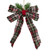 12" Red, Green, and Beige Plaid Bow Hanging Christmas Ornament - IMAGE 5